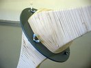 close up angular shap like an elbow with a ring around it, but wood materials