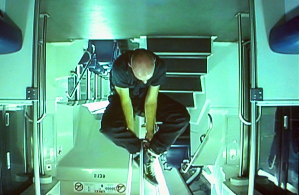person green vibe upsidedown stairs