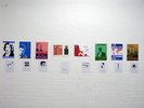 blue, red, green posters feature
