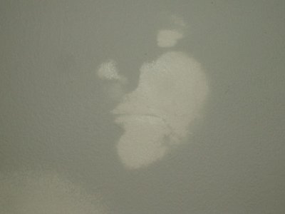 grey and beige splotch shape