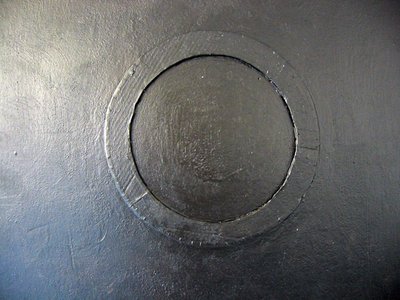 charcoal textured circle