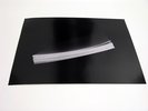 a black image with papers in middle