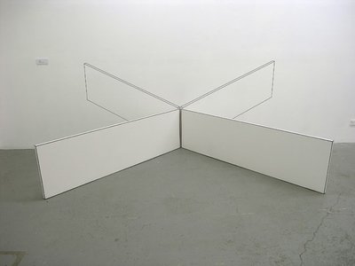 two white arrow shapes touching