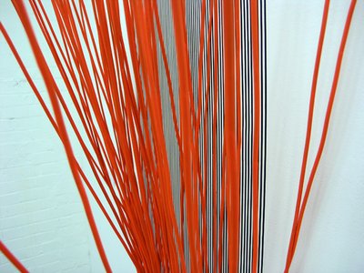 orange lines, like string