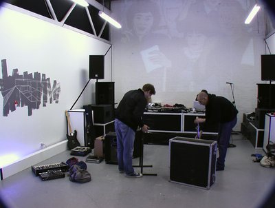 people in gallery space