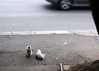 photo of items of road, movement of car