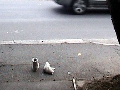photo of items of road, movement of car